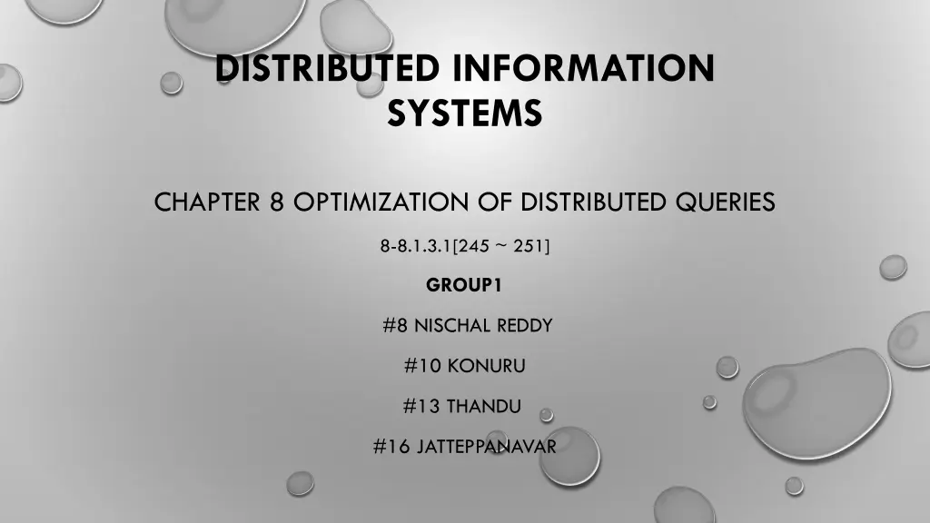 distributed information systems n.w