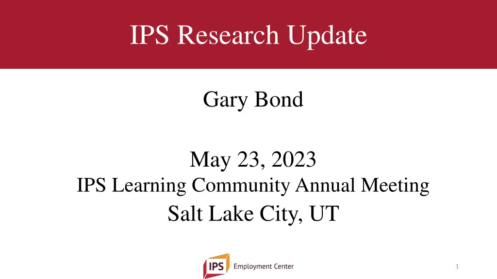ips research update n.w