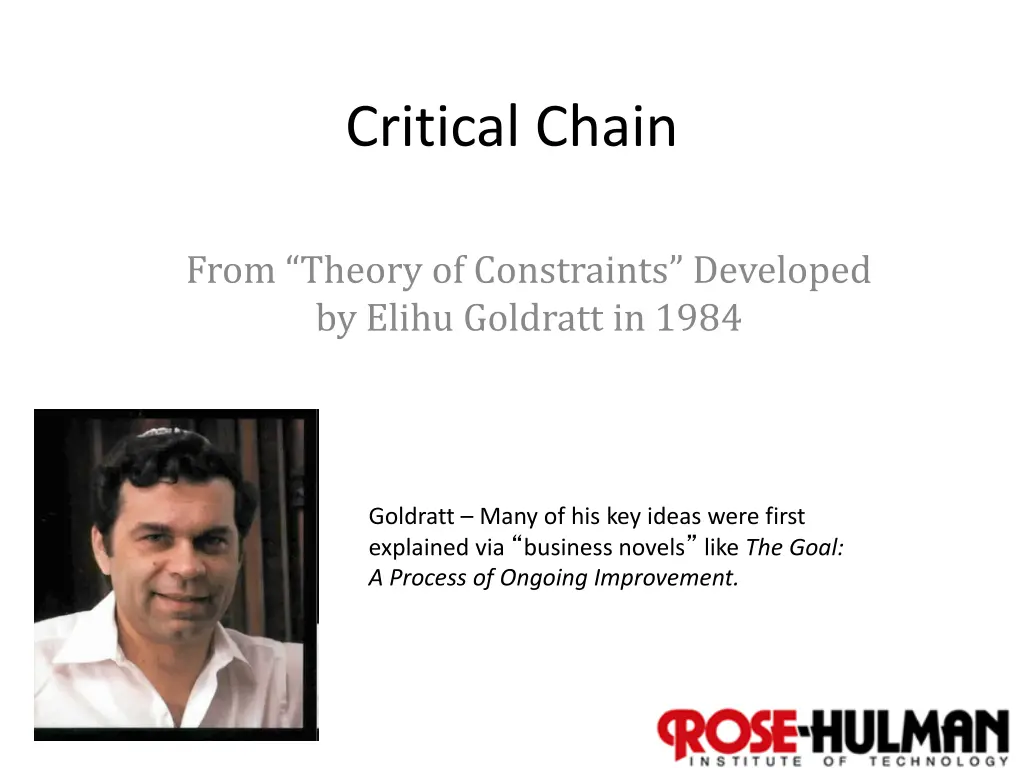 critical chain n.w