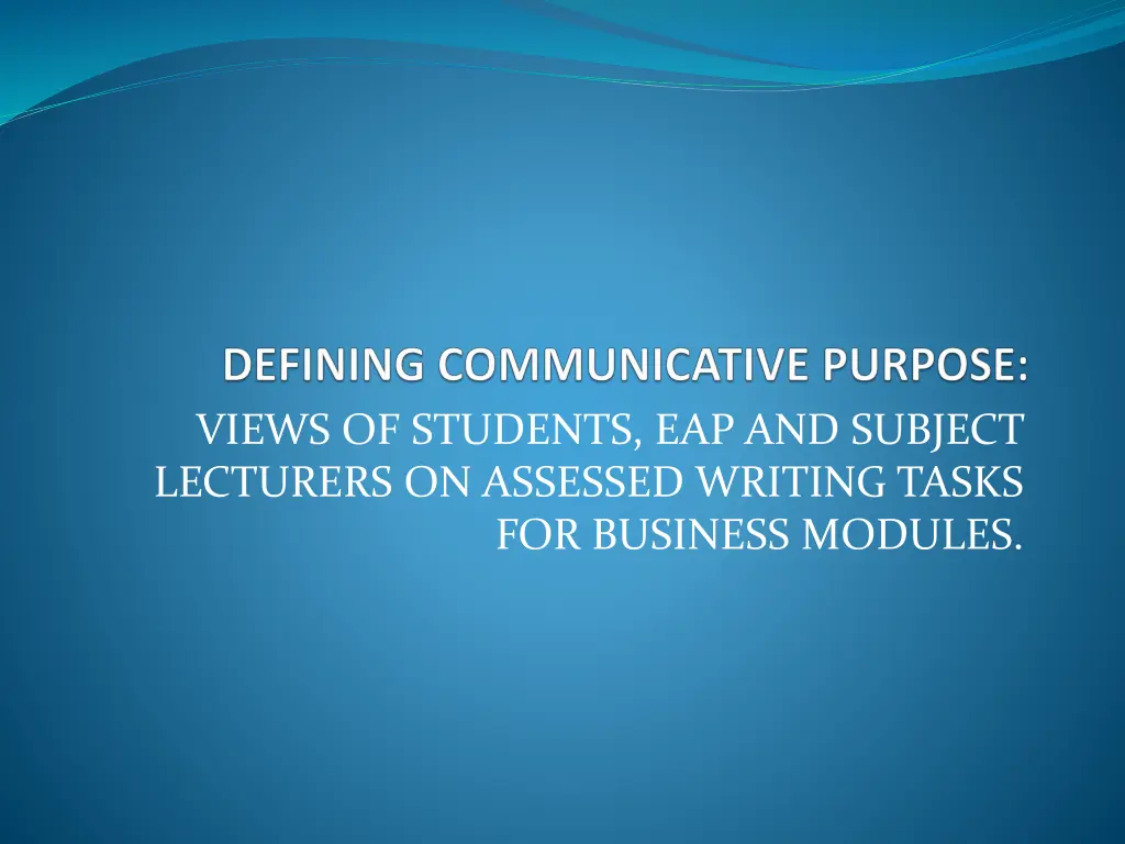 views of students eap and subject lecturers n.w