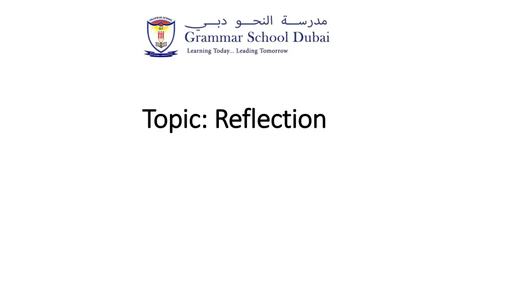 topic topic reflection reflection n.w