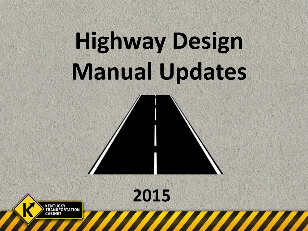 highway design manual updates n.w
