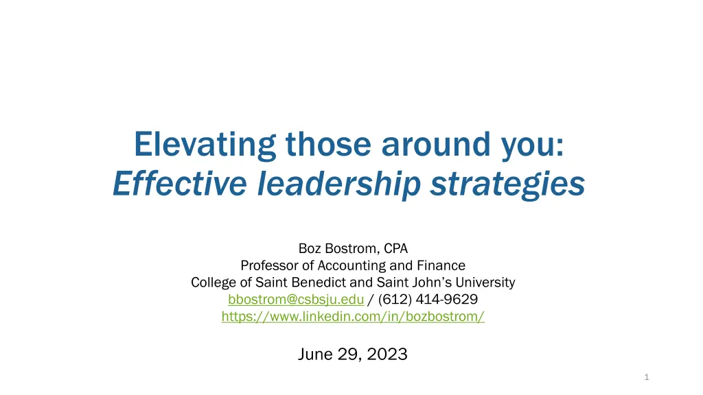 elevating those around you effective leadership n.w