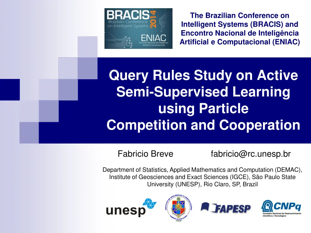 the brazilian conference on intelligent systems n.w
