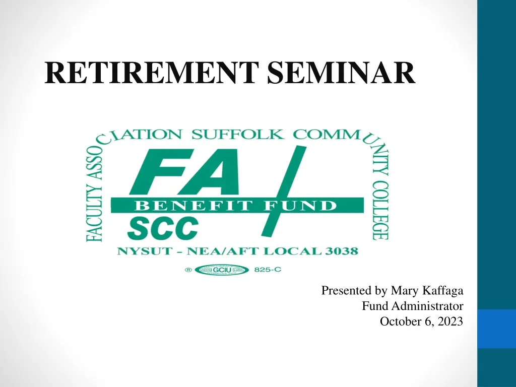 retirement seminar n.w