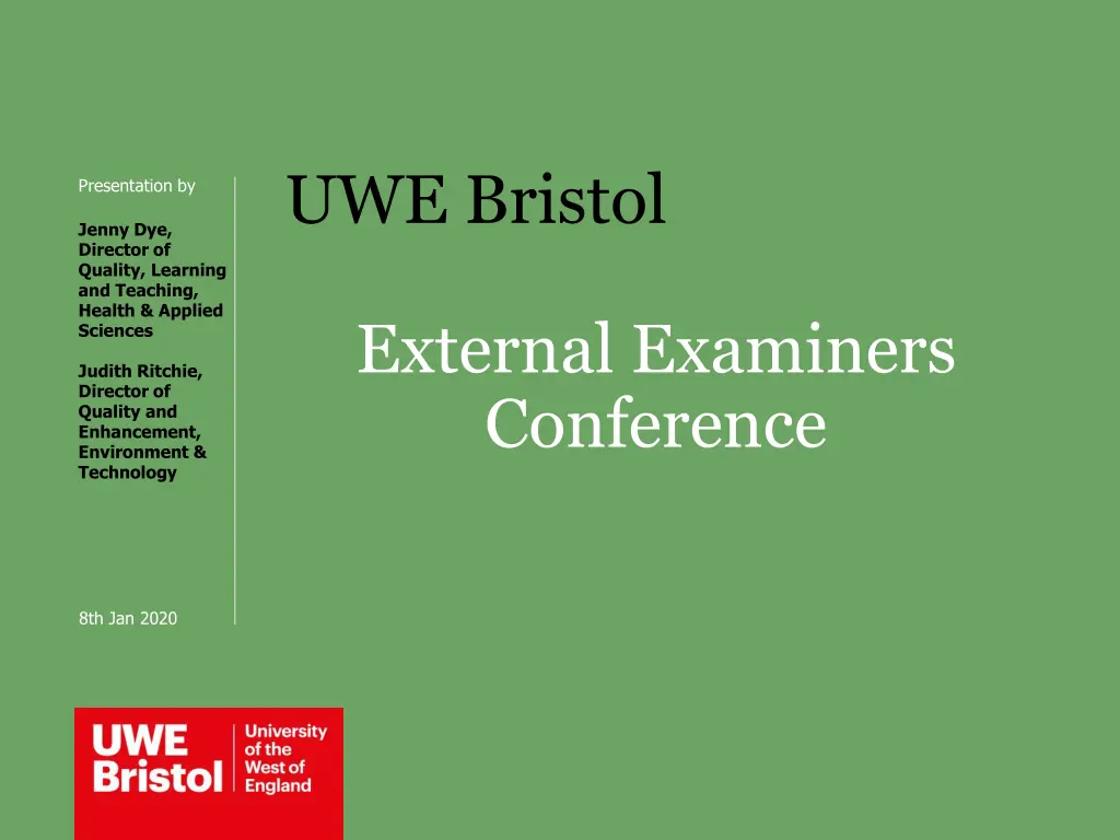uwe bristol n.w