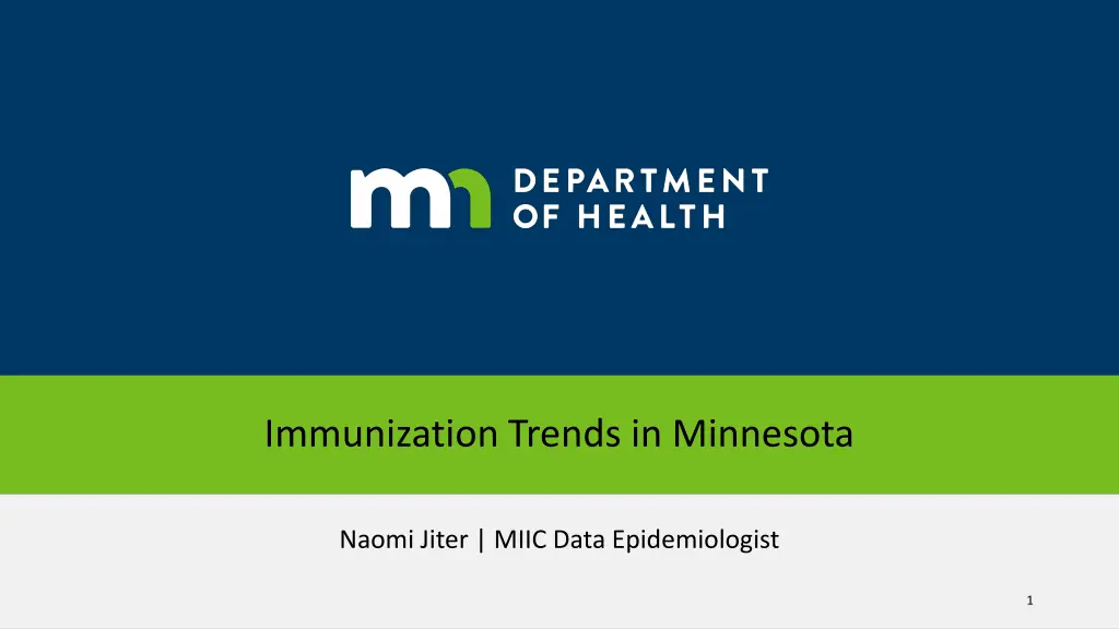 immunization trends in minnesota n.w