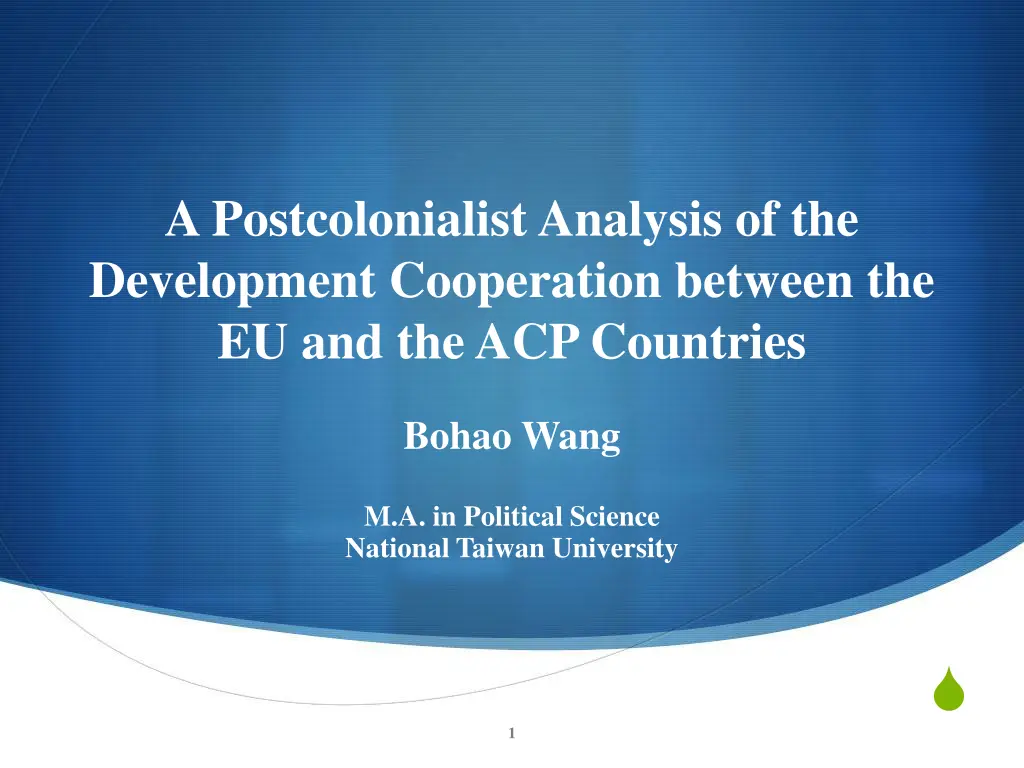 a postcolonialist analysis of the development n.w