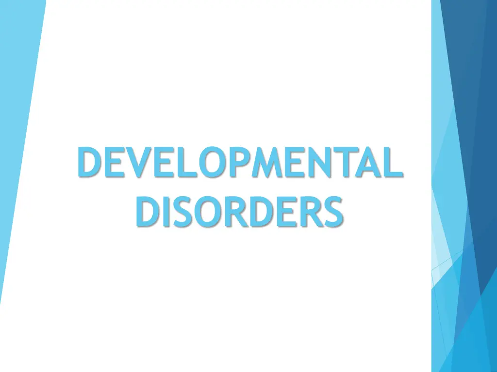 developmental disorders n.w