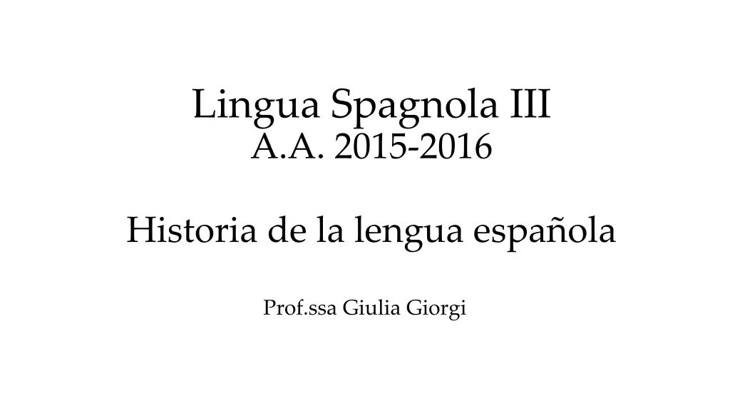 lingua spagnola iii a a 2015 2016 n.w