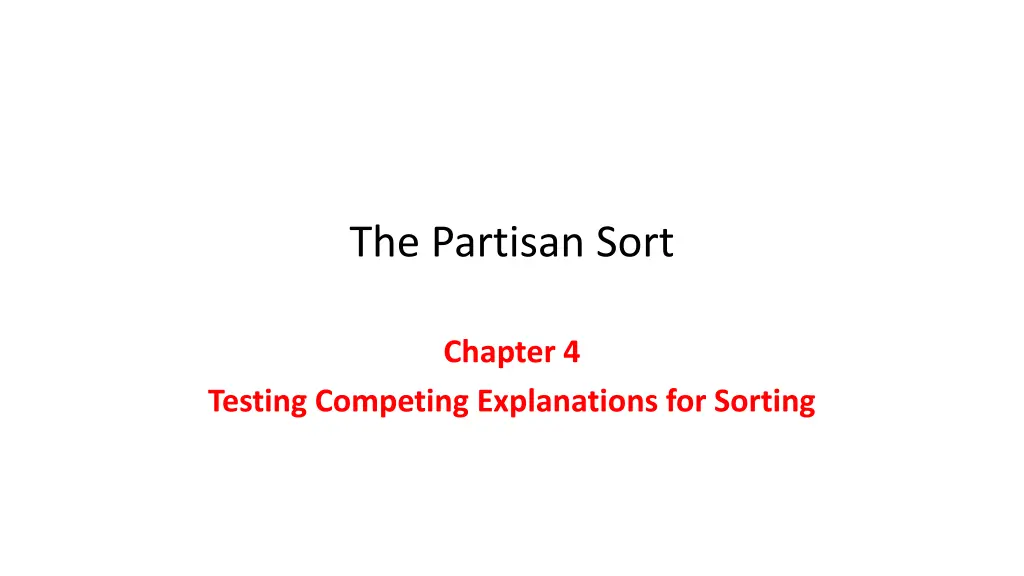 the partisan sort n.w