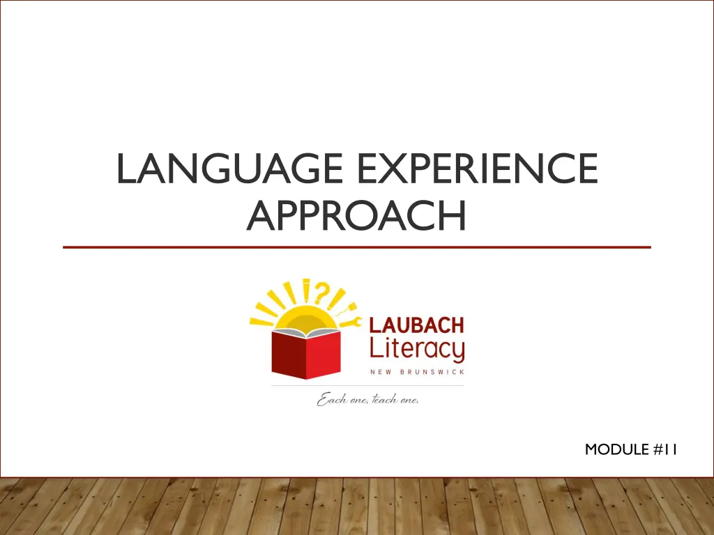 language experience approach n.w