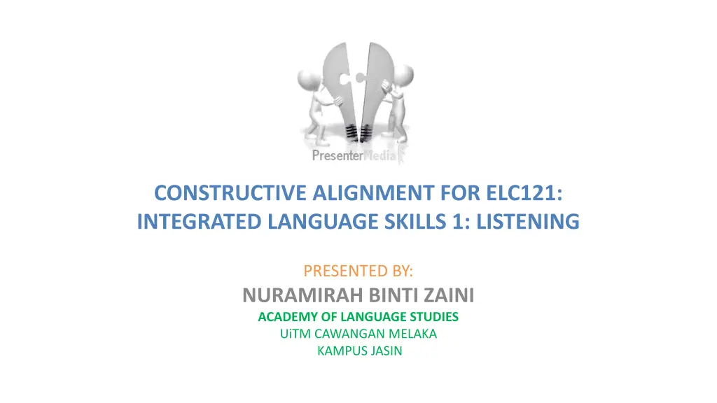 constructive alignment for elc121 integrated n.w