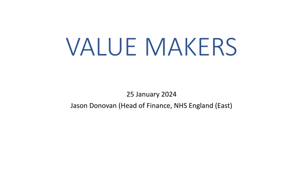value makers n.w