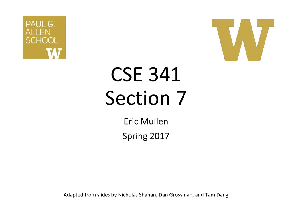 cse 341 section 7 n.w