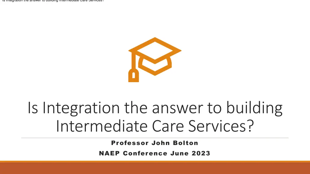 is integration the answer to building n.w