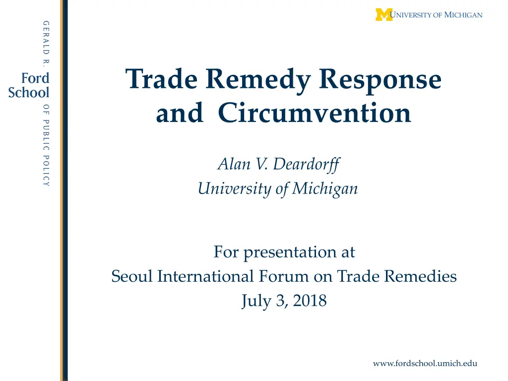 trade remedy response and circumvention n.w