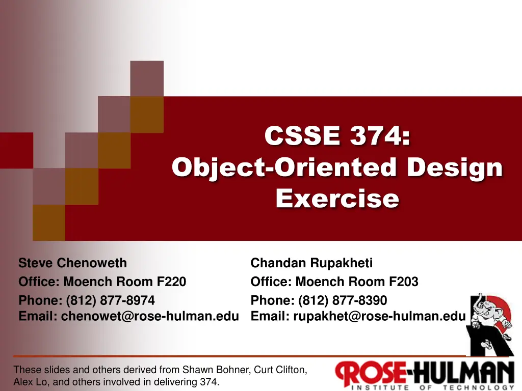 csse 374 n.w