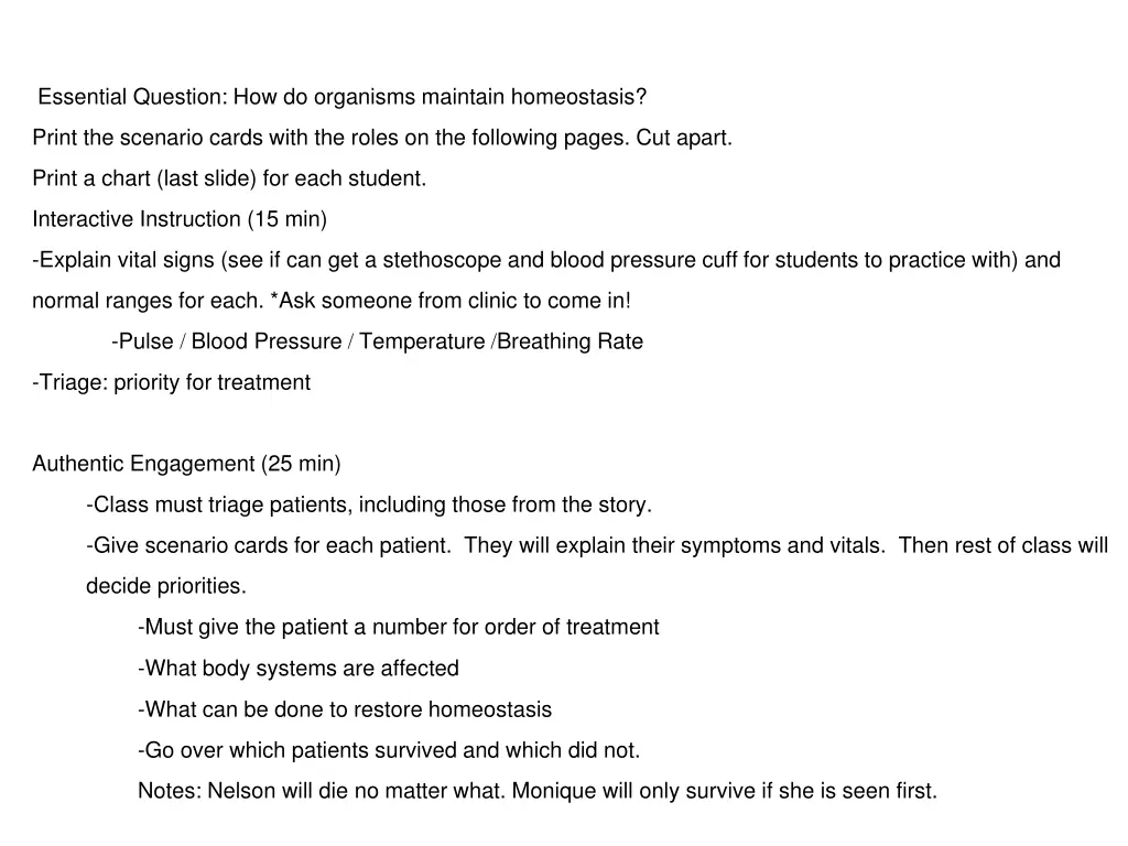 essential question how do organisms maintain n.w