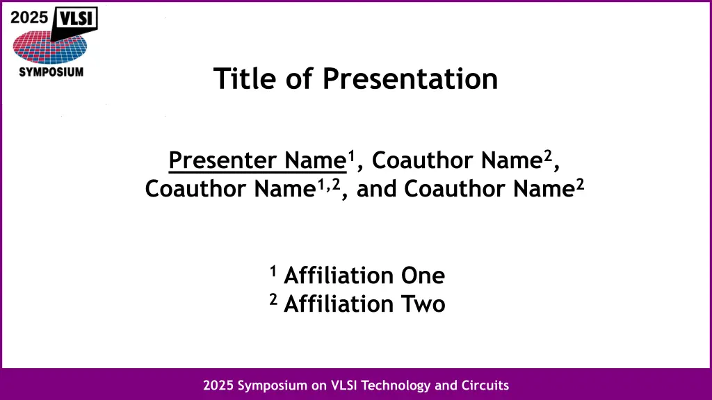 title of presentation n.w