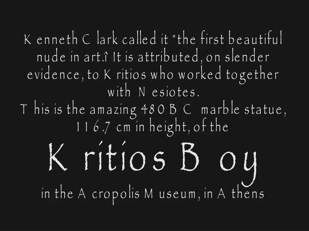 k enneth c lark called it the first beautiful n.w