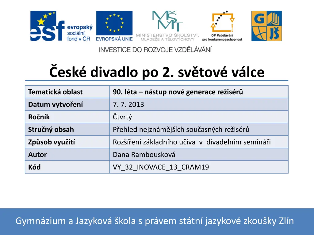 esk divadlo po 2 sv tov v lce n.w