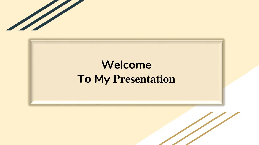 welcome to my presentation n.w