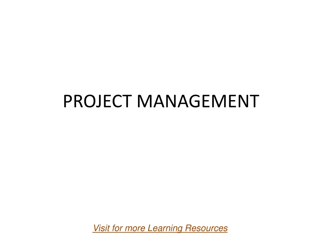 project management n.w