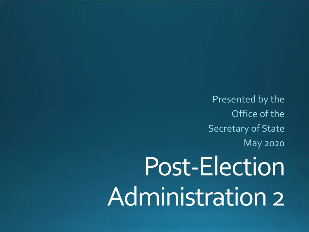 presented by the office of the secretary of state n.w