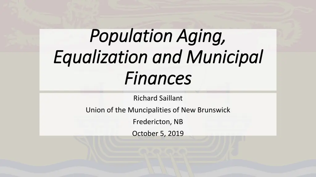 population aging population aging equalization n.w