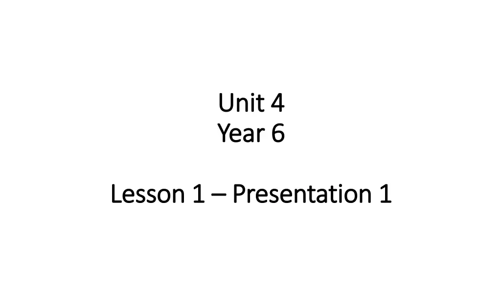 unit 4 unit 4 year 6 year 6 n.w