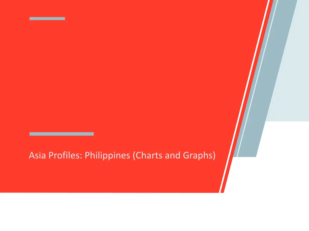 asia profiles philippines charts and graphs n.w