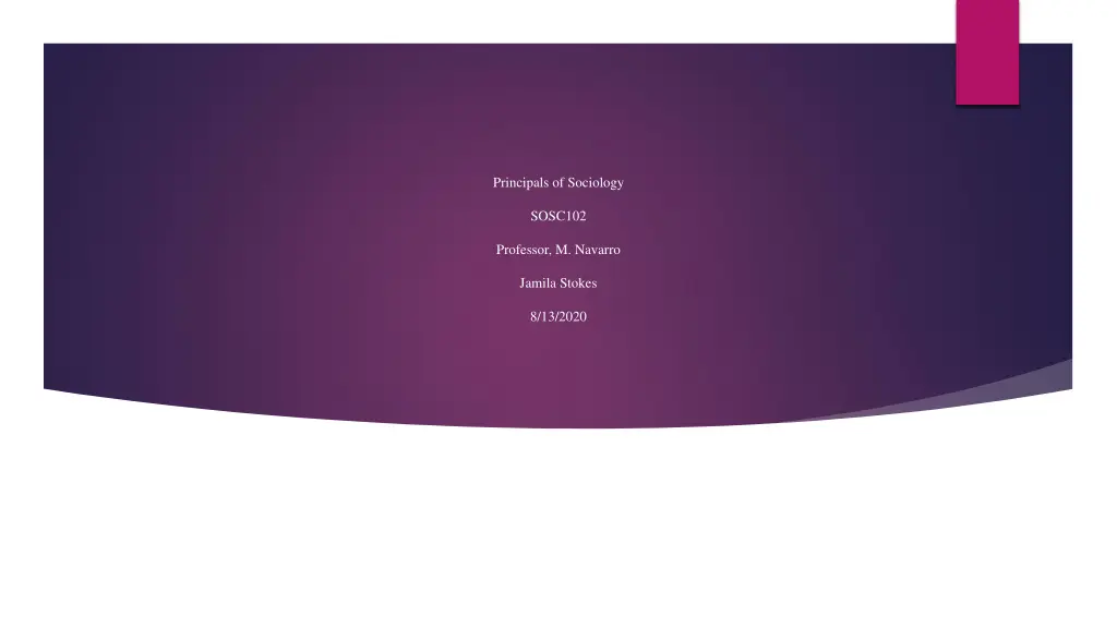 principals of sociology n.w