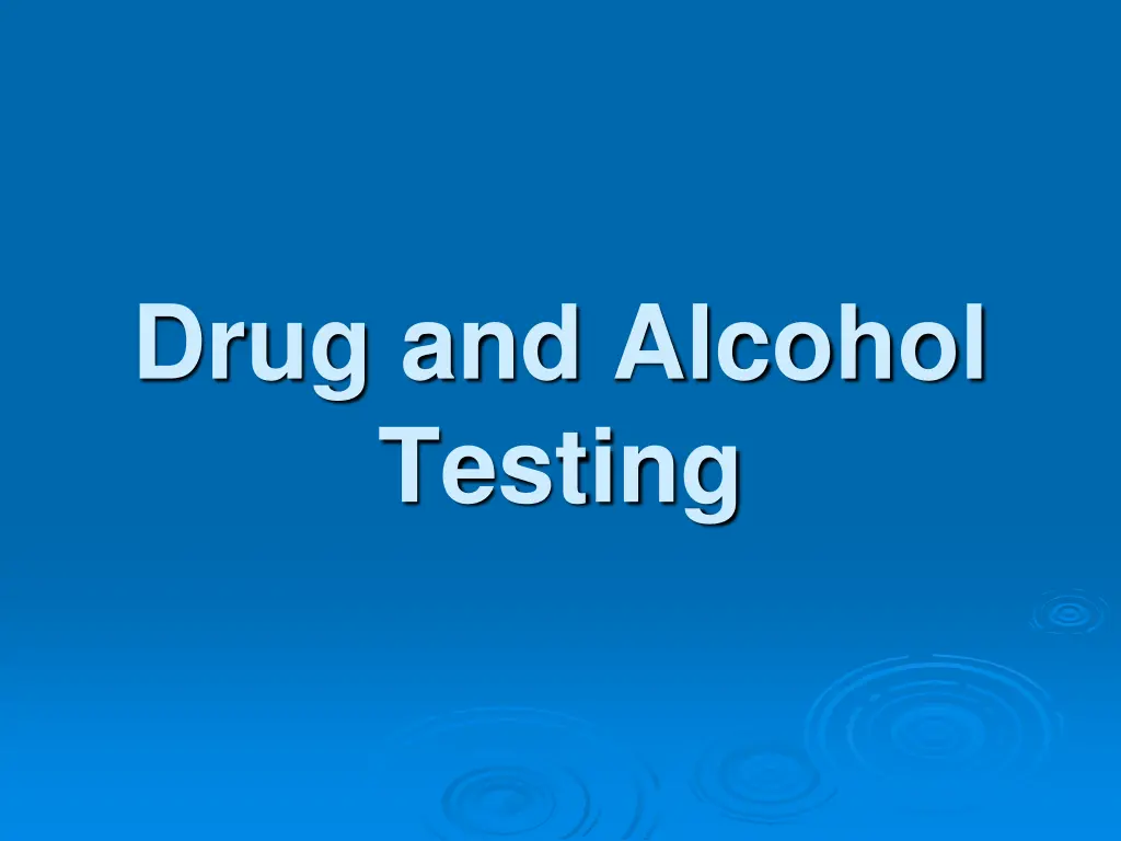 drug and alcohol testing n.w