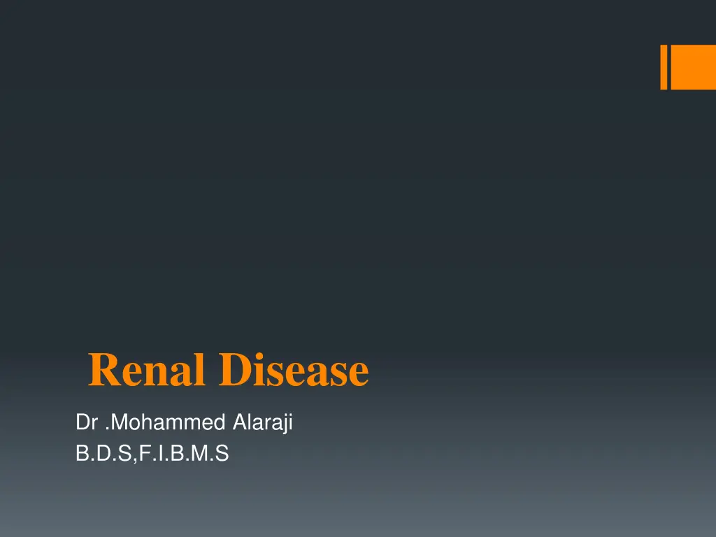 renal disease n.w