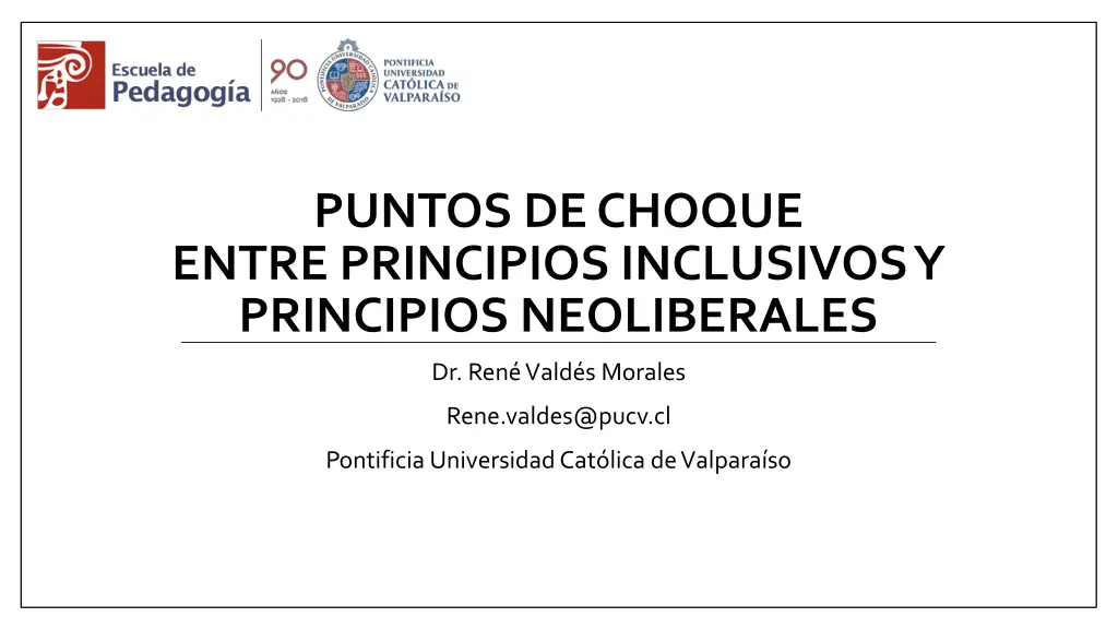 puntos de choque entre principios inclusivos n.w