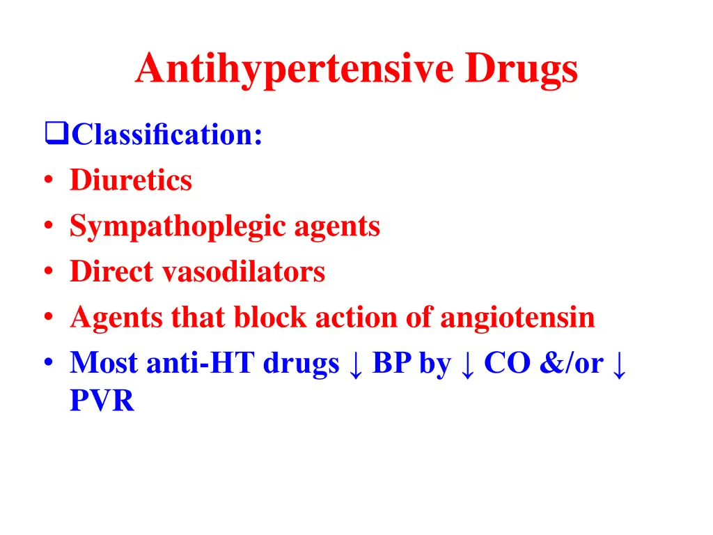 antihypertensive drugs n.w