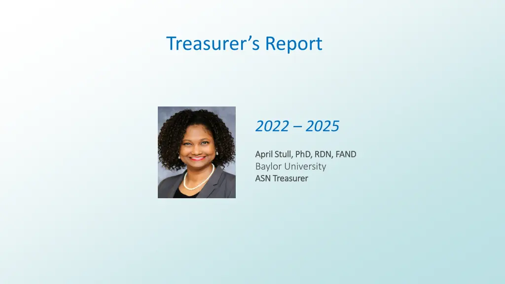 treasurer s report n.w