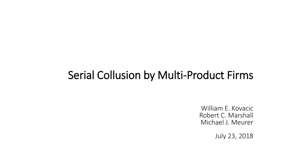 serial collusion by multi serial collusion n.w