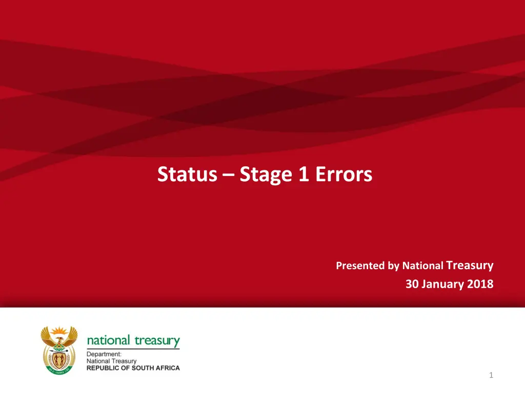 status stage 1 errors n.w