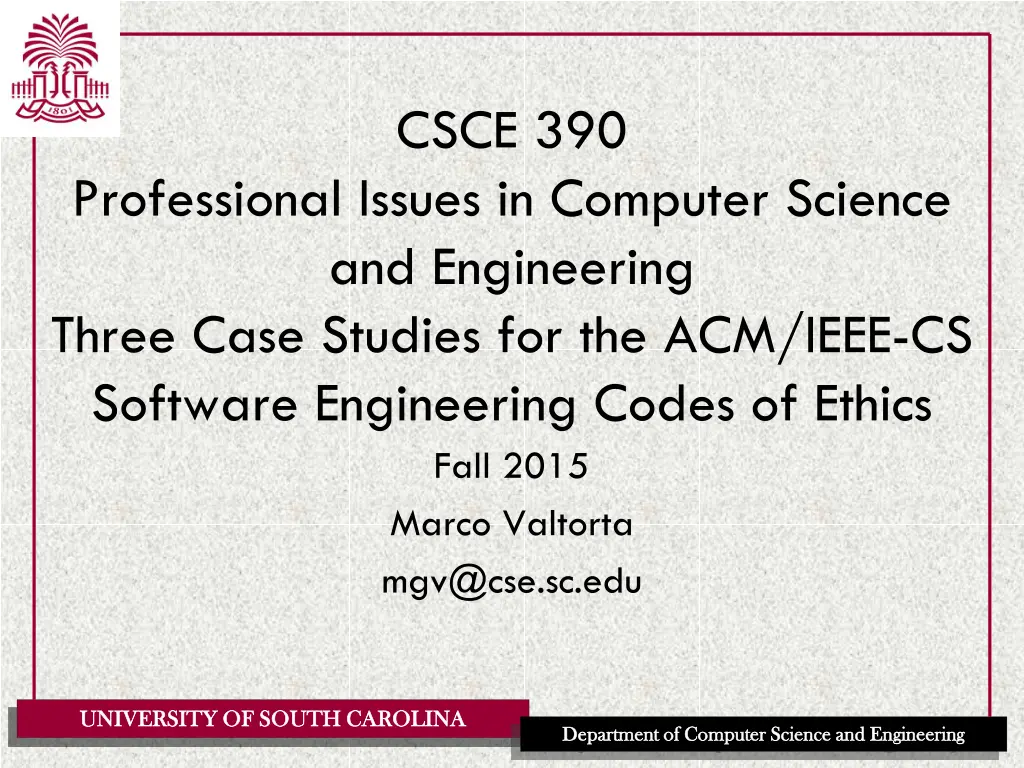 csce 390 n.w
