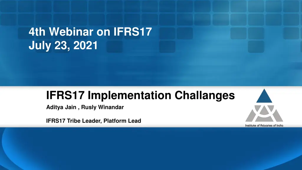 4th webinar on ifrs17 july 23 2021 n.w