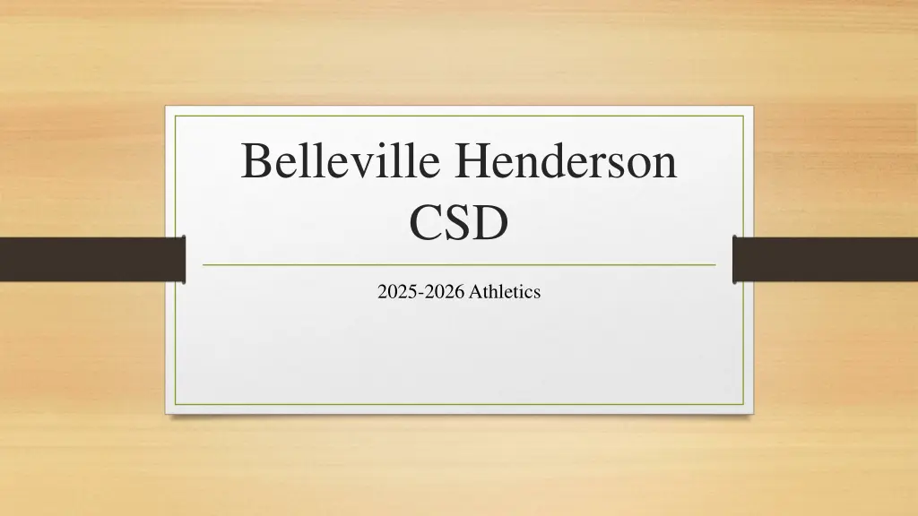 belleville henderson csd n.w