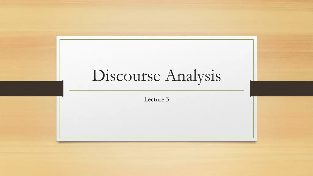 discourse analysis n.w