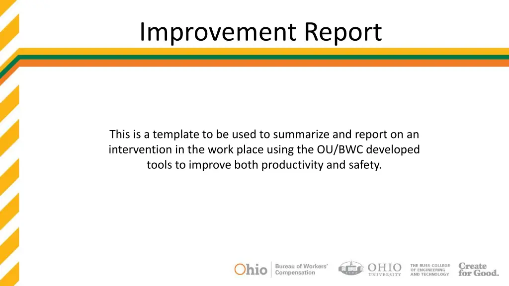 improvement report n.w