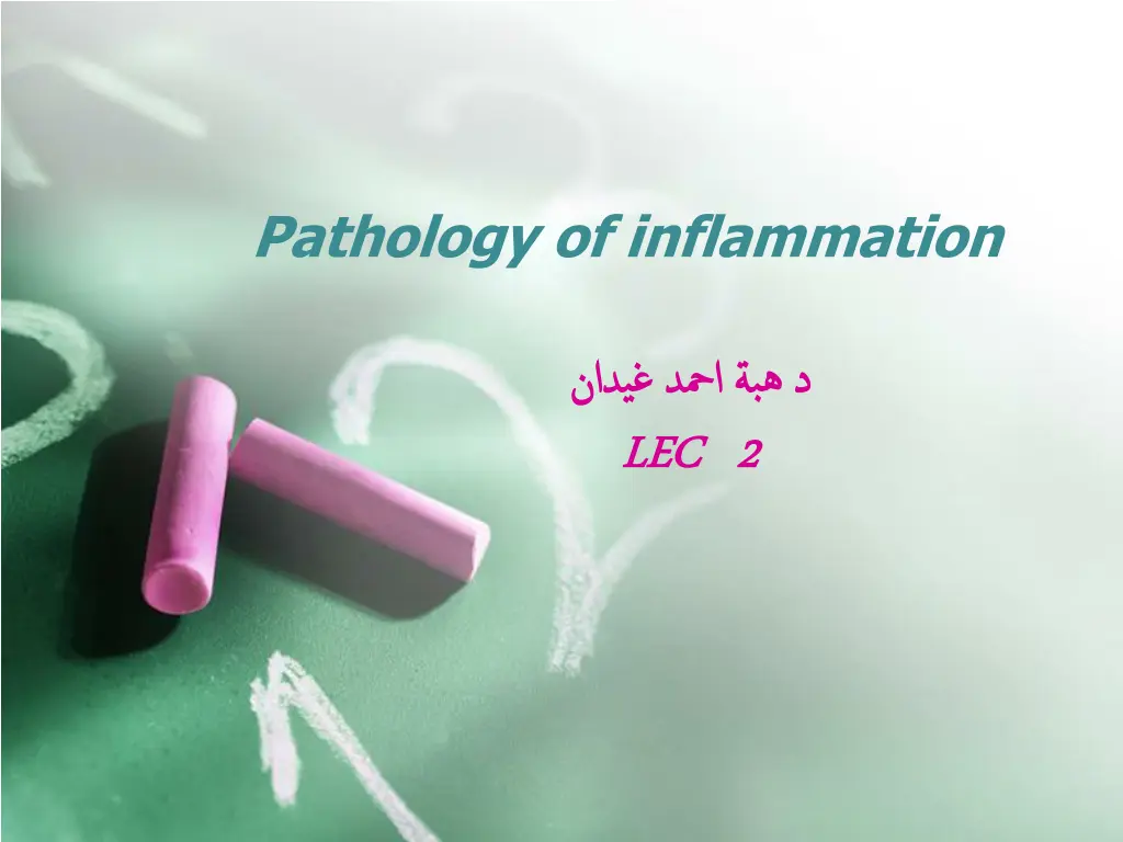 pathology of inflammation n.w