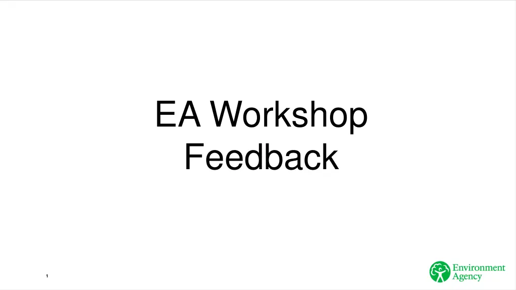 ea workshop feedback n.w