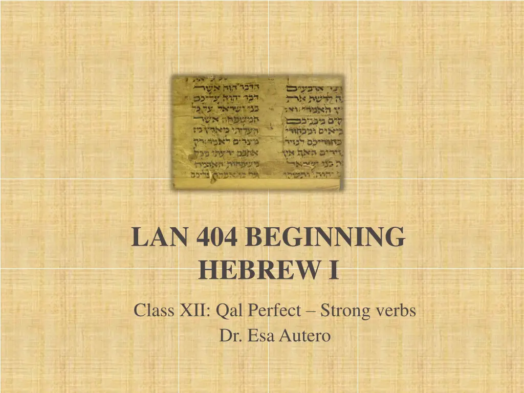 lan 404 beginning hebrew i n.w