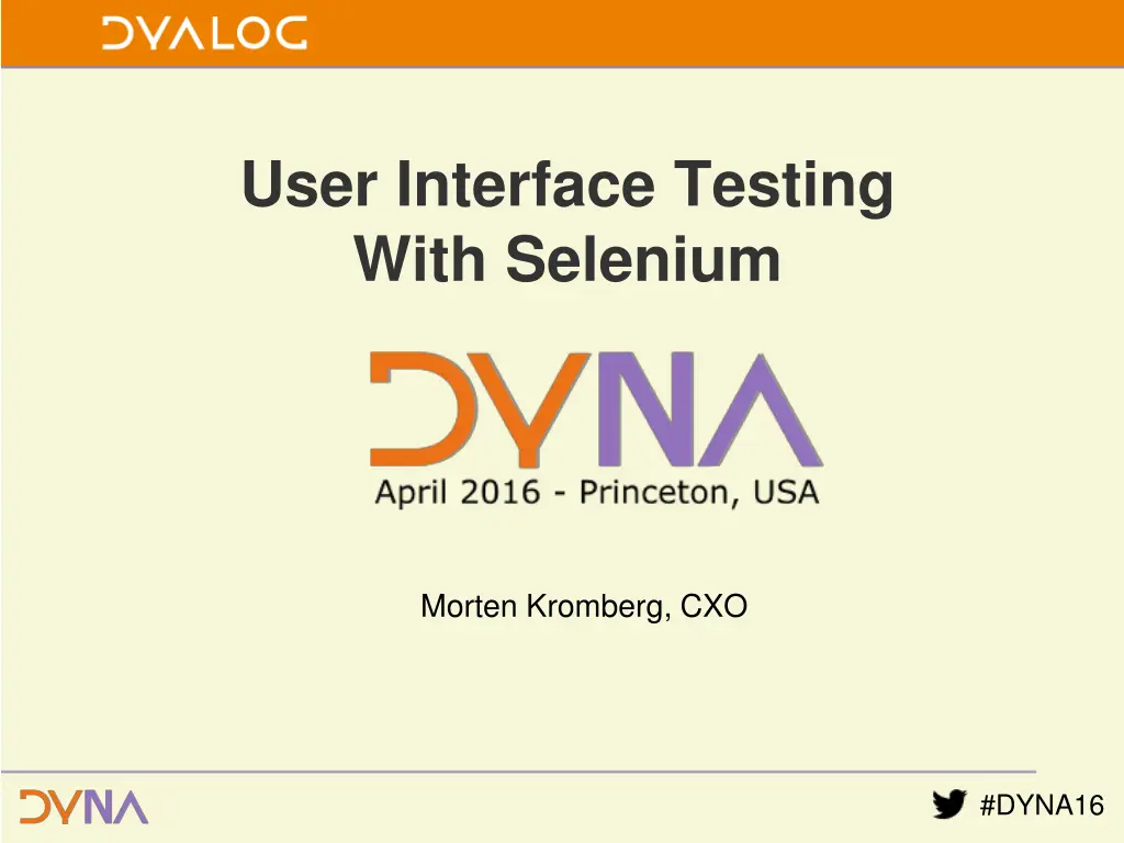user interface testing with selenium n.w