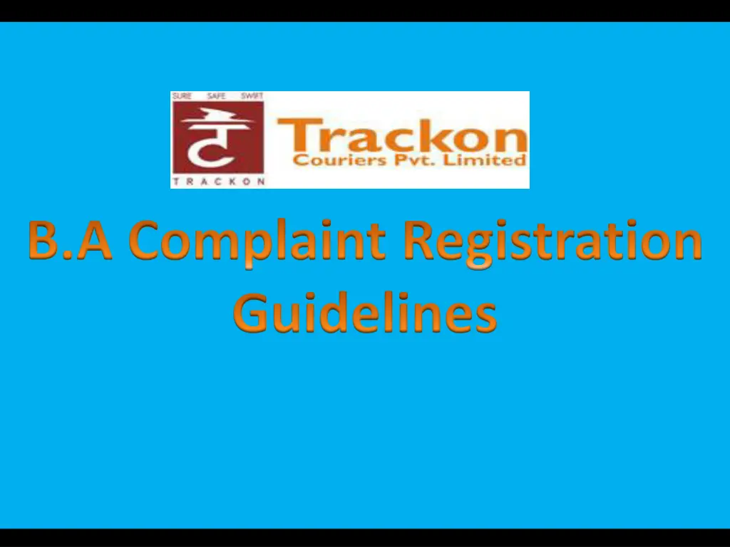 b a complaint registration guidelines n.w